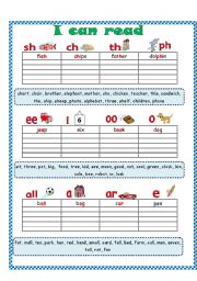 I can read- Phonics Practice