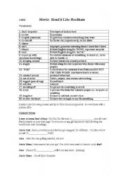 English Worksheet: Movie-Bend it like Beckham