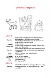 English Worksheet: Little Red Riding Hood