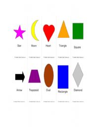 English Worksheet: Shapes