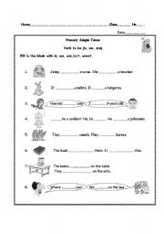 English Worksheet: Verb 