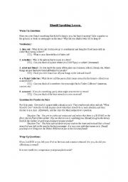 English Worksheet: Modal 