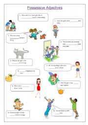 English Worksheet: Possessive Adjectives