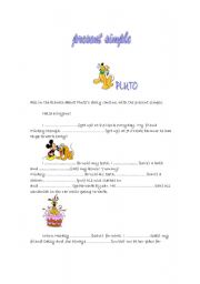 English worksheet: present simple