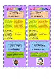 English Worksheet: past simple-past continuous bookmark