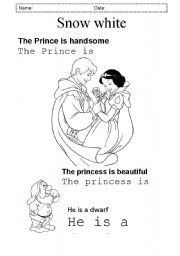 English worksheet: Snow White