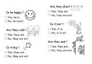 English Worksheet: Is he happyH