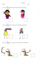 English worksheet: Long vs Short