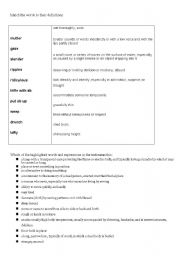 English Worksheet: The Happy Prince vocabulary