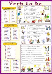 English Worksheet: Verb to be