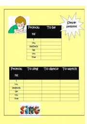 English worksheet: Simple present