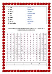 English worksheet: FOOD wordsearch