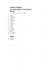 English Worksheet: SCRABBLE!! and you think its easy...think again