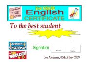 English Worksheet: certificate