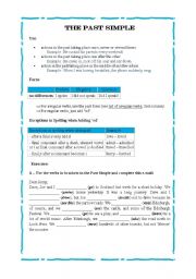 English Worksheet: The Past Simple