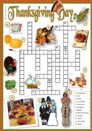 English Worksheet: Thanksgiving