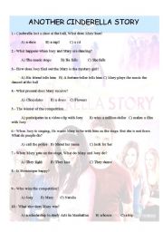 English Worksheet: Another Cinderella Story