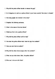 English worksheet: Warm up activity