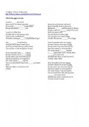 English Worksheet: Coldplay Viva la Vida exercise