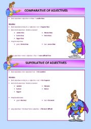 English Worksheet: COMPARATIVES AND SUPERLATIVES