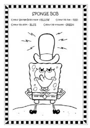 English Worksheet: SPONGE BOB