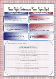 Present Perfect Continuous and Present Perfect Simple