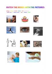 English worksheet: Match the words and the pictures
