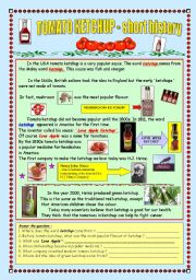 Tomato ketchup - the short history (fully editable & key) 