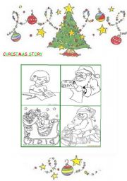 English Worksheet: Christmas story