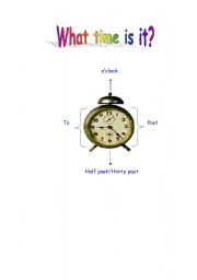 English worksheet: The Time