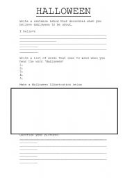 English Worksheet: Halloween!!!!