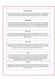 English Worksheet: Wonders of the world