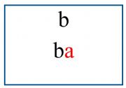 English Worksheet: Phonics Flashcards 1a