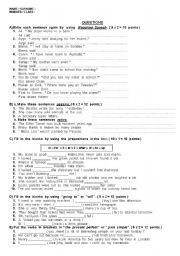 English Worksheet: exercises for intermediate level students