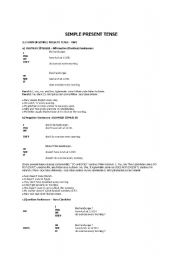 English Worksheet: present tense