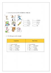 English worksheet: verb to be