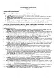 English Worksheet: Reading Project