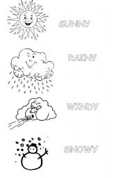 English Worksheet: WEATHER