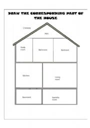 English Worksheet: THE HOUSE