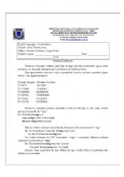 English Worksheet: written test present continuous