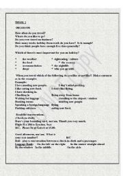 English worksheet: TRAVEL 1