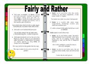 English Worksheet: Fairly and Rather - Guide