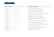 English worksheet: daily life