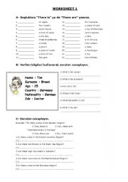 English Worksheet: countries