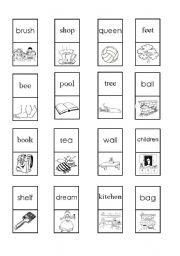 English Worksheet: phonics domino