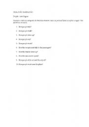 English Worksheet: at the airport