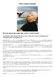 English Worksheet: Alfred Hitchcock biography