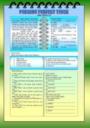 PRESENT PERFECT TENSE - READING AND INTERPRETATION + KEY