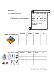 English Worksheet: weather
