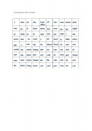 English Worksheet: WAS-WERE